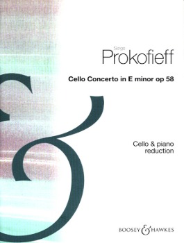 PROKOFIEV, Sergei (1891-1953) Concerto in E Minor Op.58 for Cello and Piano