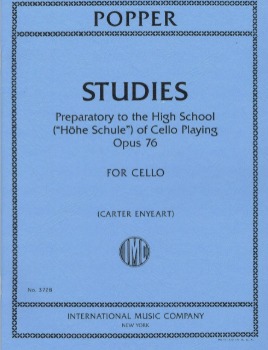 POPPER, David (1843-1913) Studies Preparatory to the High School of Cello Playing, Op. 76 for Cello (ENYEART)