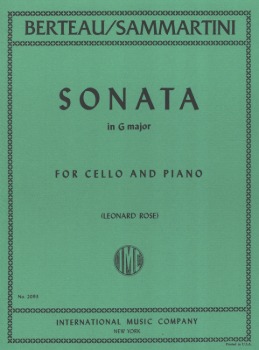 SAMMARTINI, Giovanni (1700-1775) Sonata in G Major for Cello and Piano (ROSE)
