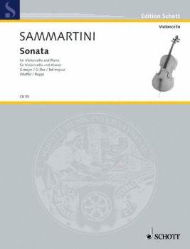 SAMMARTINI, Giovanni (1700-1775) Sonata in G Major for Cello and Piano (MOFFAT/RAPP)