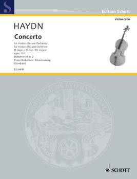 HAYDN, Joseph (1732-1809) Concerto in D Major, Hob. VII b:2 Op.101 for Cello and Piano (GENDRON)