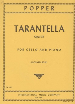POPPER, David (1843-1913) Tarantella, Op. 33 for Cello and Piano