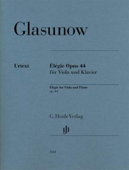 GLAZUNOV, Alexander (1865-1936) Elegie Op.44 for Viola and Piano