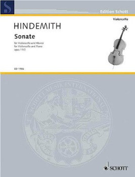 HINDEMITH, Paul (1895-1963) Sonata Op. 11, No.3 for Cello and Piano