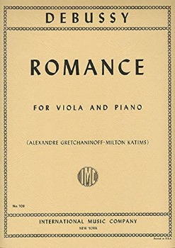 DEBUSSY, Claude (1862-1918) Romance for Viola and Piano (KATIMS)