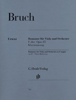 BRUCH, Max (1838-1920) Romance in F major Op. 85 for Viola and Piano