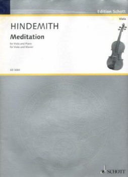HINDEMITH, Paul (1895-1963) Meditation for Viola and Piano