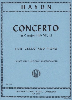 HAYDN, Joseph (1732-1809) Concerto in C major, Hob. VIIb: No. 1 for Cello and Piano(SADLO-ROSTROPOVICH)