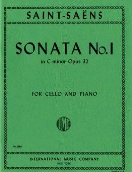 SAINT-SAENS, Camille (1835-1921) Sonata No.1 In C Minor Op.32 For Cello and Piano