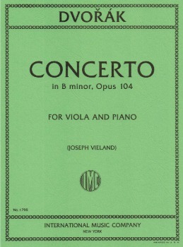 DVORAK, Antonin (1841-1904) Cello Concerto, Op.104 for Viola and Piano (VIELAND)
