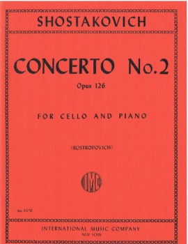 SHOSTAKOVICH, Dmitri (1906-1975) Concerto No.2, Op.126 for Cello and Piano (ROSTROPOVICH)
