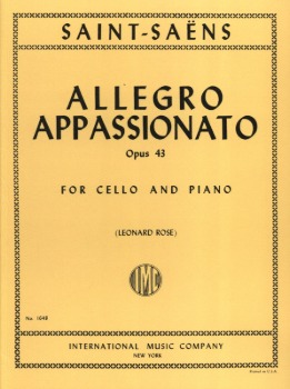 SAINT-SAENS, Camille (1835-1921) Allegro Appassionato, Op. 43 for Cello and Piano (ROSE)