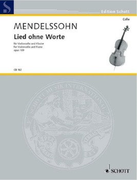 MENDELSSOHN, Felix (1809-1847) Song without words ( Lied Ohne Worte ) , Op. 109 for Cello and Piano
