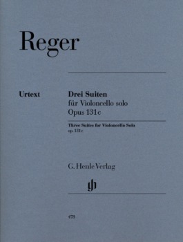 REGER, Max (1873-1916) Three Suites Op. 131c for Cello Solo