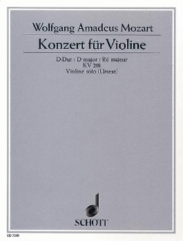 MOZART, Wolfgang Amadeus (1756-1791) Concerto No. 4 in D Major, K. 218 for Violin and Piano (ROSTAL)