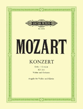 MOZART, Wolfgang Amadeus (1756-1791) Concerto No. 3 in G major, K. 216  for Violin and Piano (FLESCH)