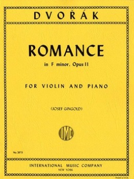 DVORAK, Antonin (1841-1904) Romance in F minor, Op. 11 for Violin and Piano (GINGOLD)