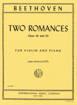 BEETHOVEN, Ludwig van (1770-1827) Two Romances, Op. 40 &amp; 50 for Violin and Piano (FRANCESCATTI)