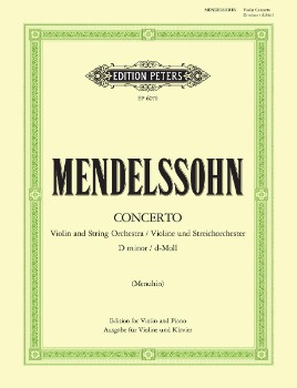 MENDELSSOHN, Felix (1809-1847) Concerto In D minor for Violin and Piano (MENUHIN)