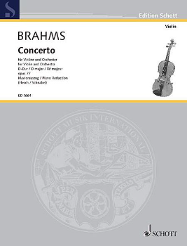 BRAHMS, Johannes (1833-1897) Concerto in D major, Op. 77 for Violin and Piano (FLESCH)