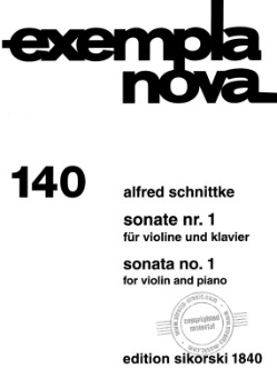 SCHNITTKE, Alfred (1934-1998) Sonata No. 1 for Violin and Piano