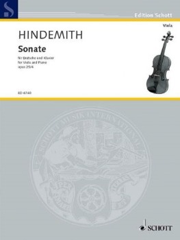 HINDEMITH, Paul (1895-1963) Sonata Op. 25/4 for Viola and Piano