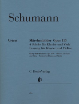 SCHUMANN, Robert (1810-1856) Fairy-Tale Pictures Op.113 for Viola and Piano