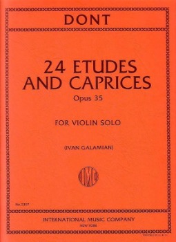 DONT, Jakob (1815-1888) 24 Etudes &amp; Caprices, Op. 35 for Violin Solo (GALAMIAN)