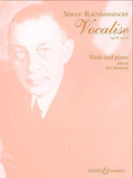 RACHMANINOFF Sergei (1873-1943) Vocalise Op.34, No.14 for Viola and Piano (SILVERTHORNE)