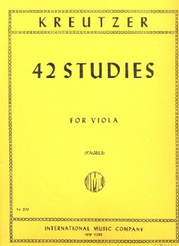 KREUTZER, Rodolphe (1776-1831) 42 Studies for Viola (PAGELS)