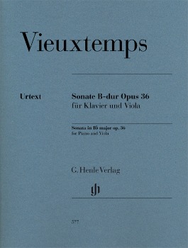 VIEUXTEMPS, Henri (1820-1881) Sonata in B flat Major, Op.36 for Viola and Piano