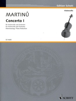 MARTINU, Bohuslav (1890-1959) Concerto No.1 for Cello and Piano