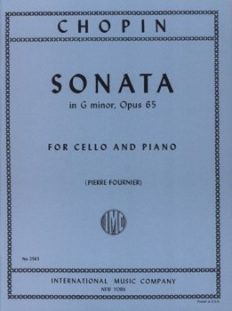 CHOPIN, Frederic (1810-1849) Sonata in G minor, Op. 65 for Cello and Piano (FOURNIER)