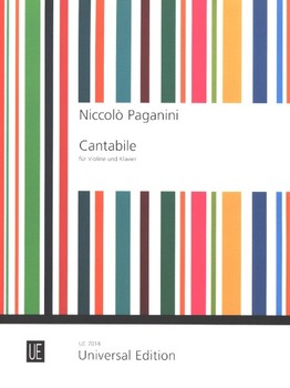 PAGANINI, Niccolo (1782-1840) Cantabile for Violin and Piano (KINSKY, ROTHSCHILD)