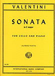 VALENTINI, Giuseppe (1681-1753) Sonata in E Major for Cello and Piano (PIATTI)