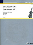 STRAVINSKY, Igor (1882-1971) Concerto in D major (1931) for Violin and Piano