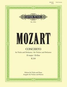 MOZART, Wolfgang Amadeus (1756-1791) Concerto No. 4 in D Major, K.218  for Violin and Piano (MARTEAU)