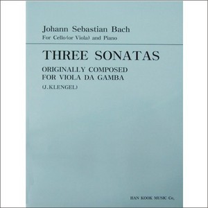 BACH, Johann Sebastian (1685-1750) Cello Three Sonatas - Originally Composed for Viola da Gamba 바하 첼로 3개의 소나타