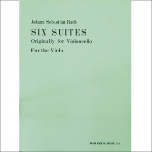 BACH, Johann Sebastian (1685-1750) Six Suites (Originally for Violoncello) arranged for Viola Solo 바하 비올라 6 모음곡
