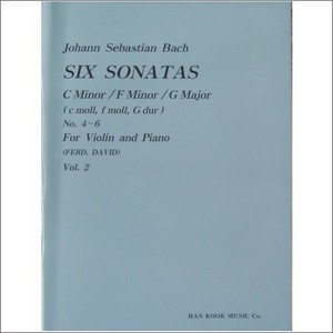 BACH, Johann Sebastian (1685-1750) Six Sonatas Book.2 for Violin and Piano 바하 바이올린 6 소나타 2권