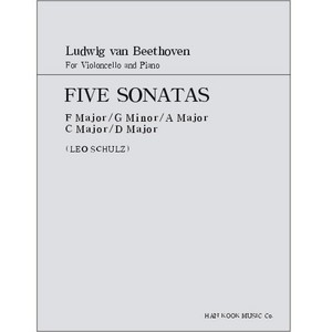 BEETHOVEN, Ludwig van (1770-1827) Sonatas For Cello and Piano 베토벤 첼로 5개 소나타 (합본)
