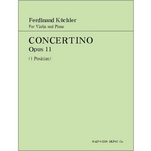 KUCHLER, Ferdinand (1867-1937) (Kuechler), Concertino Op.11 For Violin and Piano (1 Position) 퀼러 바이올린 소협주곡