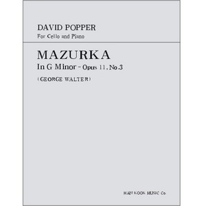 POPPER, David (1843-1913) Mazurka  In G Minor Op.11, No.3  For Cello and Piano 포퍼 마주르카