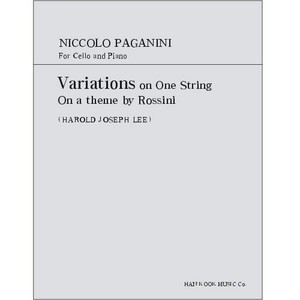 PAGANINI, Niccolo (1782-1840) Variations on One String on a theme by Rossini For Cello and Piano 파가니니 첼로 로시니 주제에 의한 변주곡