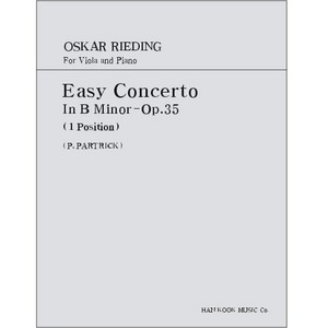 RIEDING, Oskar (1840-1918)  Easy Concerto Op.35 (1 Position) For Viola and Piano  리이딩 비올라 협주곡 나단조 Op.35