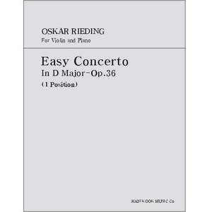 RIEDING, Oskar (1840-1916) Easy Concerto In D Major Op.36 For Violin and Piano 리딩 바이올린 협주곡 라장조