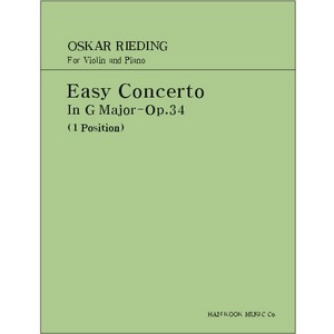 RIEDING, Oskar (1840-1916) Easy Concerto In G Major Op.34 For Violin and Piano 리딩 바이올린 협주곡 사장조