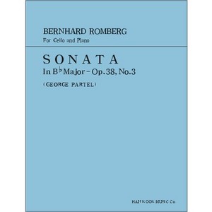 ROMBERG, Bernhard (1767-1841) Sonata In B flat Major Op.38, No.3 for Cello and Piano 롬베르그 첼로 소나타 38-3