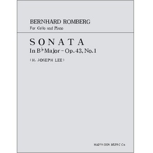 ROMBERG, Bernhard (1767-1841) Sonata In B flat Major Op.43, No.1 for Cello and Piano 롬베르그 첼로 소나타 43-1