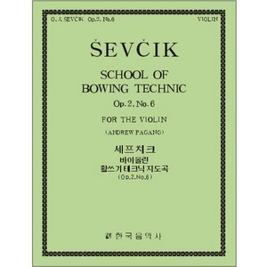 SEVCIK, Otakar(1852-1934) School of Bowing Technics Op.2, No.6 Violin Solo 세프치크 바이올린 보잉 테크닉 (2-6)